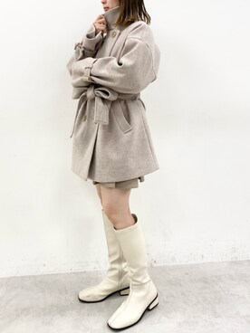 Rino / 骨格ストレートさん（レディース・155cm）の冬コーディネート