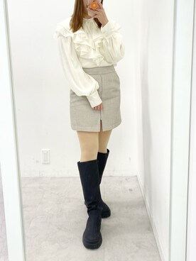 Rino / 骨格ストレートさん（レディース・155cm）の秋コーディネート