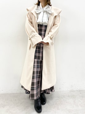 Rino / 骨格ストレートさん（レディース・155cm）の冬コーディネート