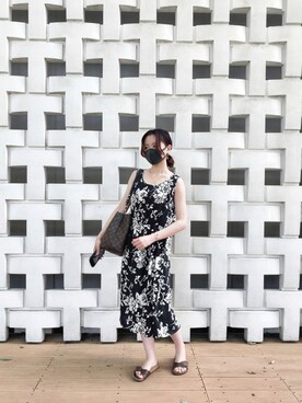 「SHIPS（シップス）のアイテム（ワンピース/ドレス）」を使った、にゃっきさん（レディース・159cm）の夏コーディネート