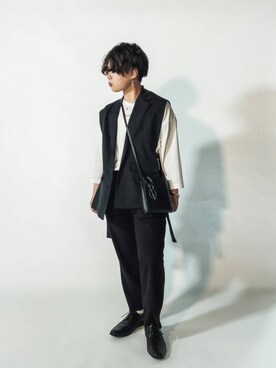 「AZUL（アズール）のアイテム（ジャケット/アウター）」を使った、たうらさん（メンズ・156cm）の夏コーディネート