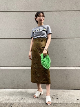 「KENZO」｜「アイテム（スカート）」を使った、chiaさん（レディース・152cm）の夏コーディネート