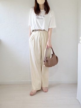 「着回しコーデ」｜ももたさん（レディース・169cm）の夏コーディネート
