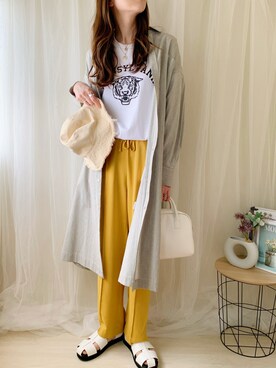 ももたさん（レディース・170cm）の春コーディネート