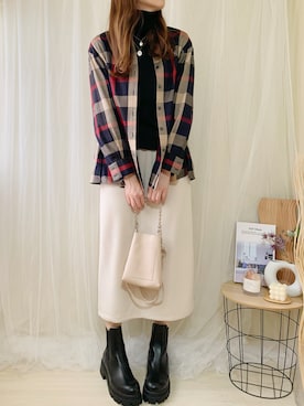 ももたさん（レディース・170cm）の秋コーディネート