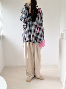 「Kastane（カスタネ）のアイテム」を使った、ももたさん（レディース・169cm）の秋コーディネート