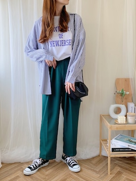 ももたさん（レディース・169cm）の春コーディネート