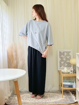 「flune（フリューン）のアイテム」を使った、ももたさん（レディース・169cm）の夏コーディネート