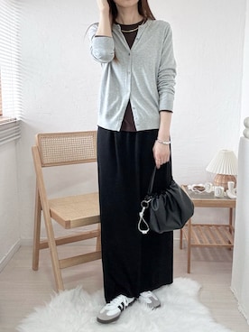 「russet（ラシット）のアイテム」を使った、ももたさん（レディース・169cm）の春コーディネート