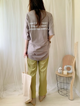 「flune（フリューン）のアイテム」を使った、ももたさん（レディース・170cm）の夏コーディネート