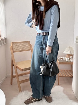 「russet（ラシット）のアイテム」を使った、ももたさん（レディース・169cm）の春コーディネート