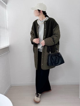 「アイテム（その他アウター）」を使った、ももたさん（レディース・169cm）の冬コーディネート