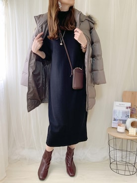 「SKAGEN(スカーゲン)のアイテム(ブレスレット)」を使った、ももたさん(レディース・170cm)の秋コーディネート