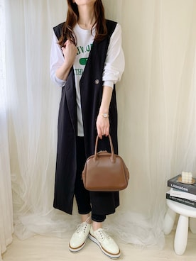 「La-gemme（ラジェム）のアイテム（ジャケット/アウター）」を使った、ももたさん（レディース・170cm）の春コーディネート