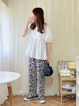 「DISCOAT（ディスコート）のアイテム（バッグ）」を使った、ももたさん（レディース・169cm）の春コーディネート