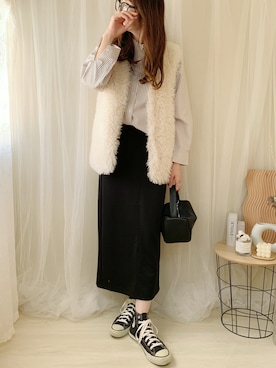 ももたさん(レディース・170cm)の冬コーディネート