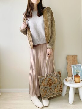 「URBAN RESEARCH Sonny Label（アーバンリサーチサニーレーベル）のアイテム（ブルゾン）」を使った、ももたさん（レディース・170cm）の冬コーディネート