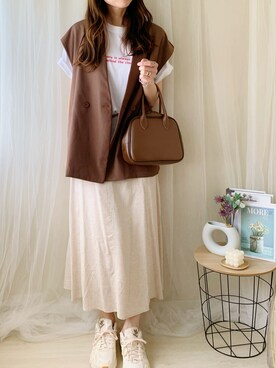 ももたさん（レディース・170cm）の春コーディネート