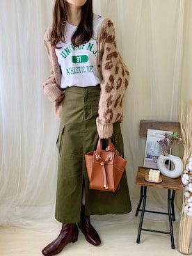 ももたさん（レディース・170cm）の冬コーディネート