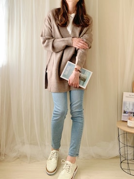 「SKAGEN(スカーゲン)のアイテム(ブレスレット)」を使った、ももたさん(レディース・170cm)の秋コーディネート