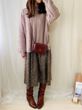 ももたさん(レディース・170cm)の冬コーディネート