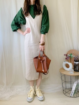 ももたさん（レディース・170cm）の春コーディネート