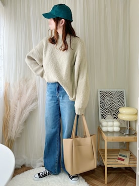 ももたさん(レディース・169cm)の冬コーディネート