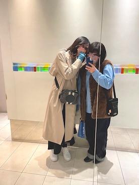 「COACH（コーチ）のアイテム（バッグ、ブラック系）」を使った、みさきさん（レディース・167cm）の春コーディネート