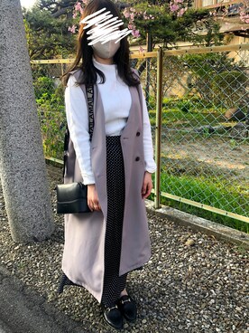 「NANO universe（ナノユニバース）のアイテム（その他アウター）」を使った、ai_koさん（レディース・151cm）の春コーディネート