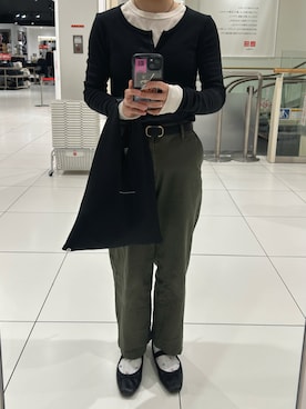 「靴下屋（クツシタヤ）のアイテム」を使った、✌🏼( ◠‿◠ ｜🐬さん（レディース・155cm）の秋コーディネート