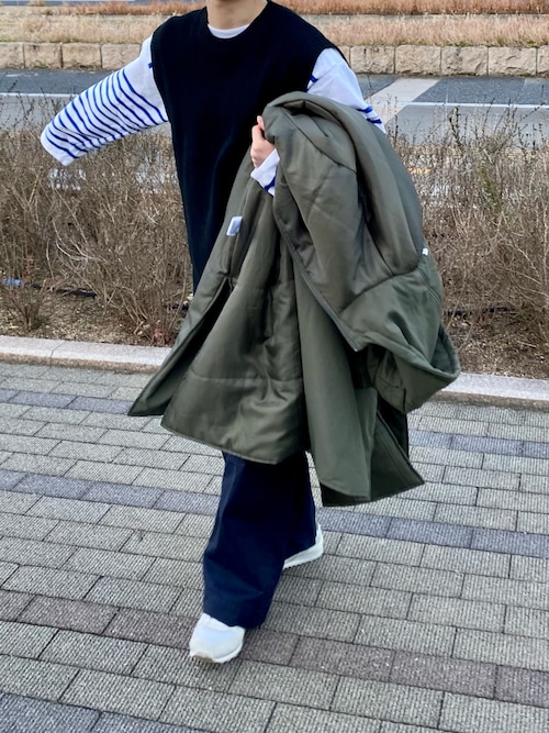 かなこ 無印良品のニット セーターを使ったコーディネート Wear かなこ 無印良品のニット セーターを使ったコーディネート Wear