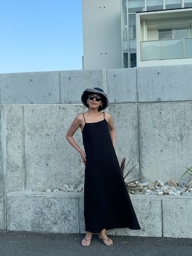 「CANAL JEAN（キャナルジーン）のアイテム（ワンピース）」を使った、CANAL JEAN 神戸店さん（レディース・163cm）の夏コーディネート
