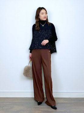 「PICCIN（ピッチン）のアイテム」を使った、PICCIN PRESSさん（レディース・164cm）の冬コーディネート