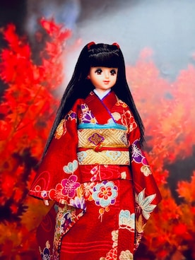 「アイテム（着物）」を使った、JeNnYさん（レディース・165cm）の秋コーディネート
