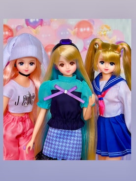「タカラトミーのアイテム（カチューシャ）」を使った、JeNnYさん（レディース・165cm・10代）の夏コーディネート