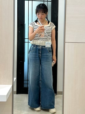 「FREAK'S STORE（フリークスストア）のアイテム」を使った、しおりさん（レディース・160cm）の夏コーディネート