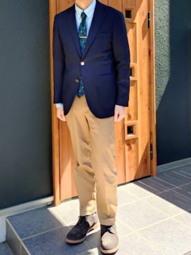 「L.L.Bean（エルエルビーン）のアイテム」を使った、ろびーさん（メンズ・165cm）の春コーディネート