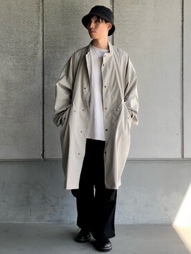 「Confirm（コンファーム）のアイテム（モッズコート）」を使った、ごまめさん（メンズ・173cm）の秋コーディネート