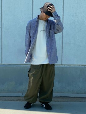 「Confirm（コンファーム）のアイテム（帽子）」を使った、ごまめさん（メンズ・173cm）の秋コーディネート