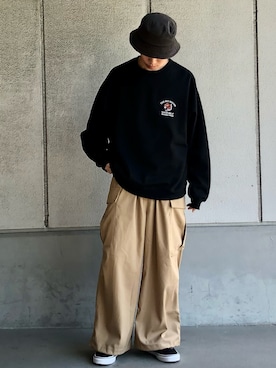 ごまめさんの「【 VANS / ヴァンズ  】 < 限定展開 > AUTHENTIC CANVAS / オーセンティック キャンバス VN000EE3BLK USA企画」を使ったコーディネート