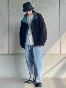 「Confirm（コンファーム）のアイテム（その他アウター）」を使った、ごまめさん（メンズ・173cm）の冬コーディネート