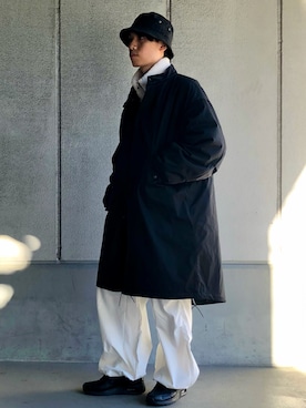 「Confirm（コンファーム）のアイテム（その他アウター）」を使った、ごまめさん（メンズ・173cm）の冬コーディネート