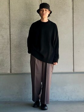 「Confirm（コンファーム）のアイテム（帽子）」を使った、ごまめさん（メンズ・173cm）の秋コーディネート