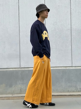「Confirm（コンファーム）のアイテム（帽子）」を使った、ごまめさん（メンズ・173cm）の秋コーディネート
