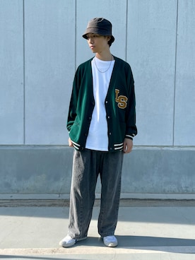 「Confirm（コンファーム）のアイテム（帽子）」を使った、ごまめさん（メンズ・173cm）の秋コーディネート