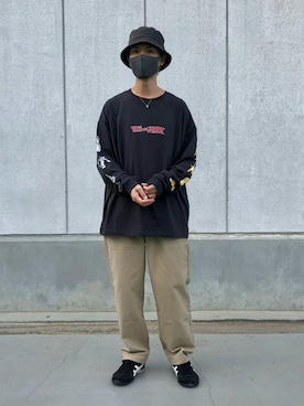「Confirm（コンファーム）のアイテム（帽子）」を使った、ごまめさん（メンズ・173cm）の秋コーディネート