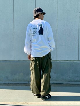 「Confirm（コンファーム）のアイテム（帽子）」を使った、ごまめさん（メンズ・173cm）の秋コーディネート