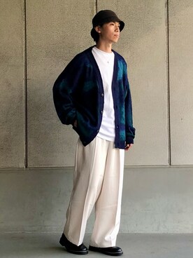 「Confirm（コンファーム）のアイテム（帽子）」を使った、ごまめさん（メンズ・173cm）の秋コーディネート