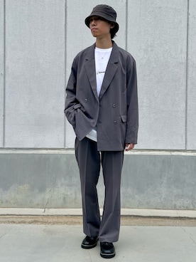 「Confirm（コンファーム）のアイテム（帽子）」を使った、ごまめさん（メンズ・173cm）の秋コーディネート