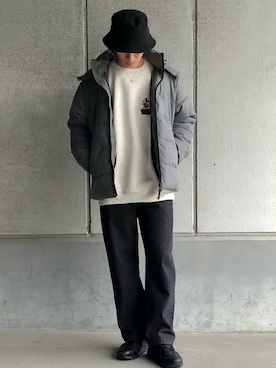 「Confirm（コンファーム）のアイテム（ブルゾン）」を使った、ごまめさん（メンズ・173cm）の冬コーディネート